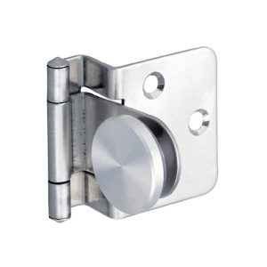 Surface Mounted Hinge for Half-Overlay Glass Doors for Furniture/Cabinet