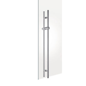 1" (25 mm) Diameter Ladder Back-to-Back Stainless Steel Handle with Lock - Height: 1 230 mm