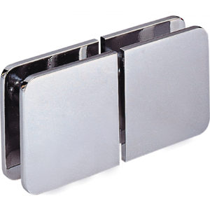 180° Glass-to-Glass Movable Transom Clamp - Rounded