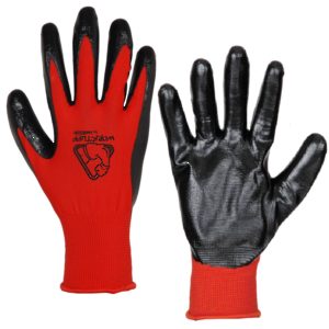 Polyester Gloves with Nitrile Dipping