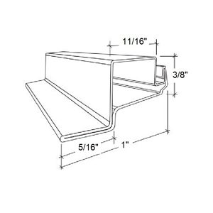 3/8" x 11/16" Screen Frame with 5/16" Offset Flange