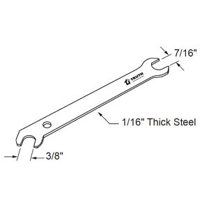 Adjustable Stud-Combo Wrench