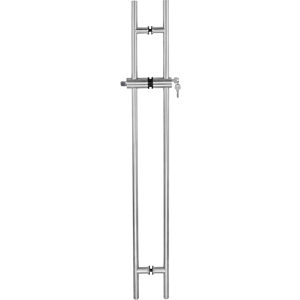 1" (25 mm) Diameter Ladder Back-to-Back with Lock (Convertible) Stainless Steel Handle - Height: 1 230 mm
