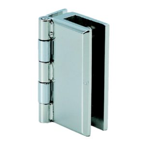 Stainless Steel Hinge for Glass or Acrylic Door, Recessed Within Furniture/Cabinet
