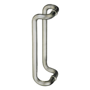 1" (25 mm) Diameter Offset Round Tubular Handle with Decorative Ring with Rounded Corners