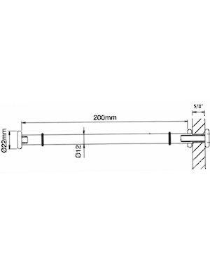 Shelf Support for all glass thicknesses