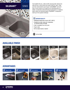 Richelieu Glazing Supplies Catalog Library - BLANCO SINKS & FAUCETS
 - page 8