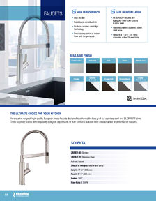 Richelieu Glazing Supplies Catalog Library - BLANCO SINKS & FAUCETS
 - page 14